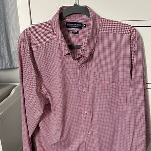 Southern Tide Men's charleston Red and White Checkered Shirt